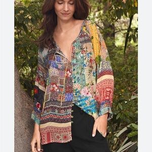Johnny Was Callaway Ingrid blouse XXS NWT